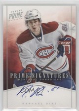 2011-12 Panini Prime Signatures Holo Silver 19/25 Raphael Diaz #47 Auto 0i5j