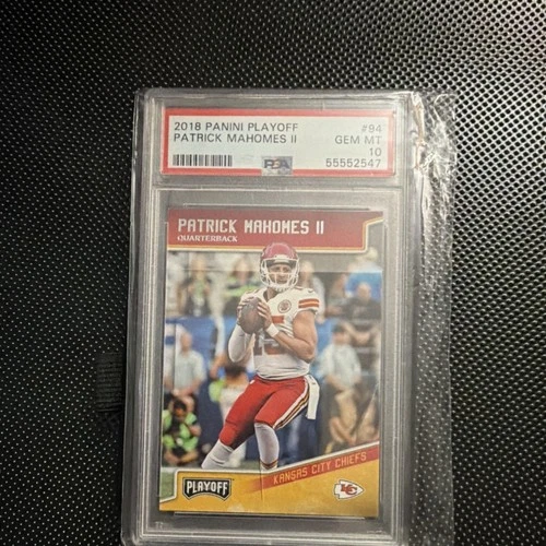 2018 Panini Playoff Patrick Mahomes II #94 PSA 10 Kansas City Chiefs Base