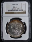 1904O Morgan Dollar NGC MS64 Toned