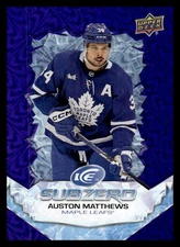 Auston Matthews Maple Leafs 2022-23 UD Ice Sub Zero Upper Deck SZ-AM