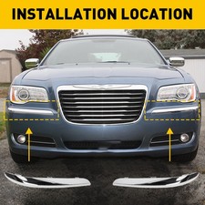 For 2011-2014 Chrysler 300 Front Bumper Molding Chrome Trim Set Lh Rh - New For 2011-2014 Chrysler 300 Front Bumper Molding Chrome Trim Set Lh Rh - New
