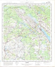 Russian Soviet Military Topographic Map – SVIR (Belarus), 100K, ed 1977