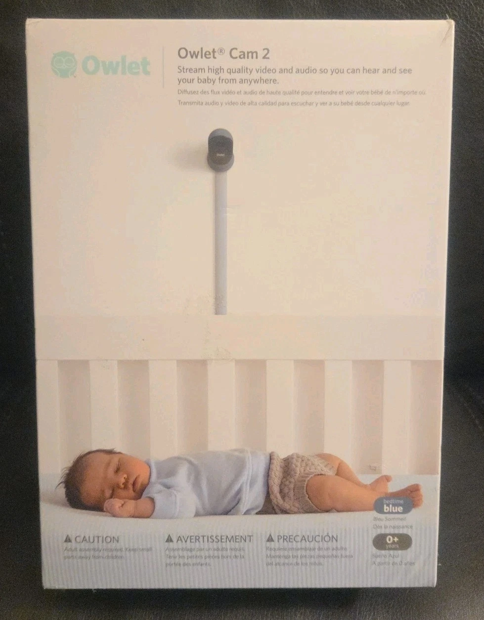 Owlet Cam 2 HD Video & Audio Baby Monitor 4X Zoom Bedtime Blue #BC04N67BBJ NEW