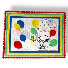 Vintage 1965 Peanuts Snoopy Woodstock Reversible Pillow Case 11 X15 Clean Unused