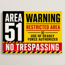 Listing image for Area 51 Aliens Poster Print A4 A3 Satin Wall Art Decor Wall Poster