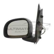 Fits Fiat Panda 2012-> Cable Door Wing Mirror Black Cover Passenger Side Left