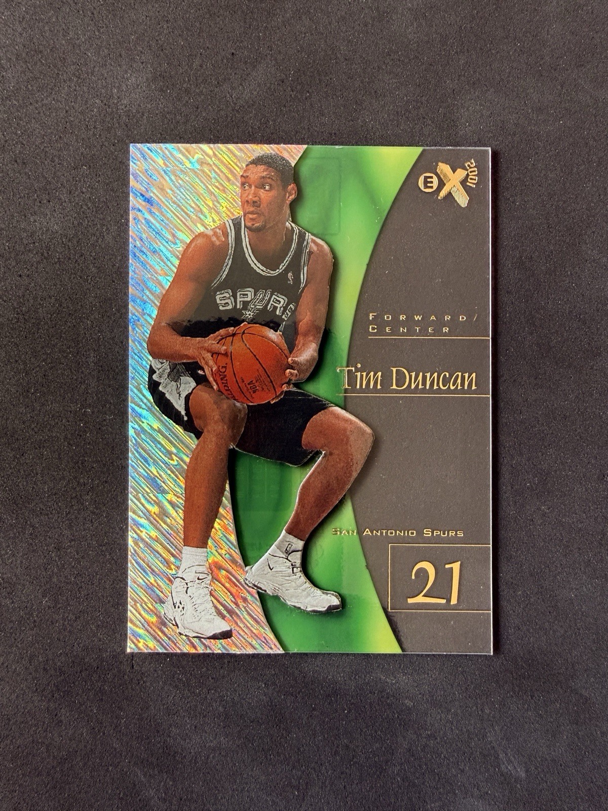 1997-98 Skybox E-X2001 Tim Duncan #75 Acetate Rookie RC San Antonio Spurs