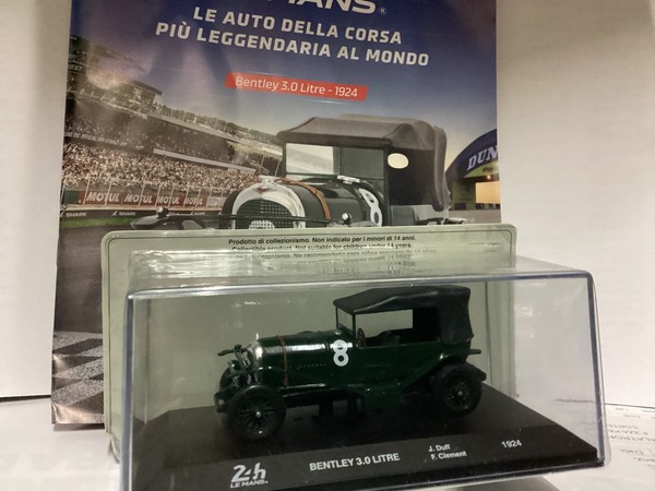 Ixo Bentley 3.0 Litre 24H Le Mans 1924, Alu-Druckguss 1/43,Neu Im Schaukasten-image