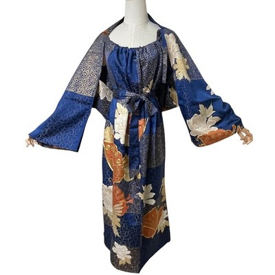 upcycled formal dresses Silk Kimono Dress & Bolero Set Houmongi Vintage Evening Gown classy elegant evening dresses
