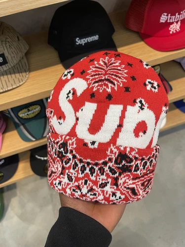 Bonnet Supreme Bandana Big Logo Expédié AUJOURD'HUI !
