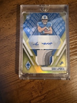 2023 Panini Phoenix - Rps Rookie Auto Jersey Sam LaPorta Prime Yellow /75