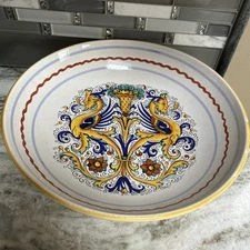 Deruta Ceramiche Raffaellesco Dragon 13in CENTERPIECE Bowl  Large Serving