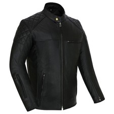 Moto giacca estivo in pelle uomo Stechmoto ST 1720 DOMINO AIR  Vintage Café Race