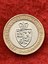 2013 Anniversary Of The Golden Guinea £2 Two Pound coin Circulated