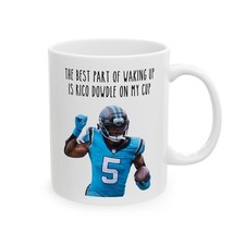 Rico Dowdle Coffee Mug (11oz, 15oz), Carolina Panthers Football Fan Gear
