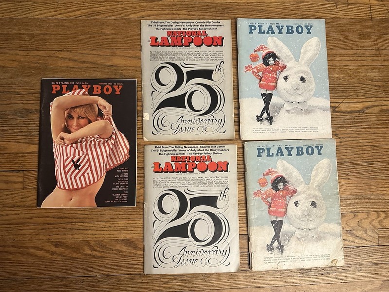 Vintage playboy magazine lot 1960s National Lampoon Very Scarce