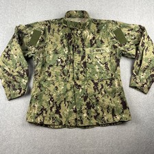 U.S Navy Blouse 35 Extra Short Working Uniform Type III NWU Seals Military Camo