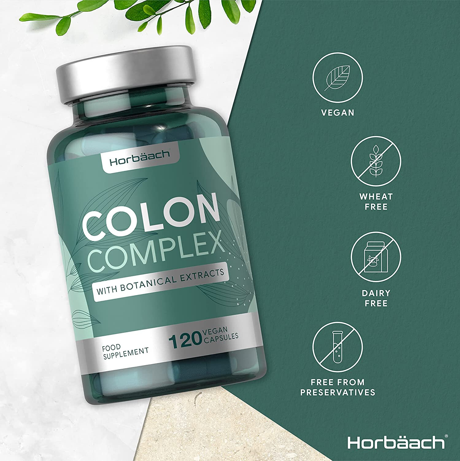 Colon Cleanse Detox Capsules Stomach Bloating IBS Gut Relief Flatulence