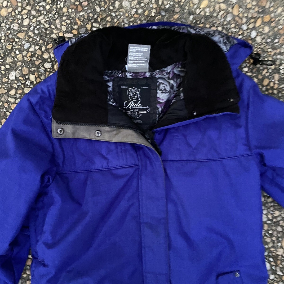 Ride Snowboard Jacket Bright Blue Sz S | eBay
