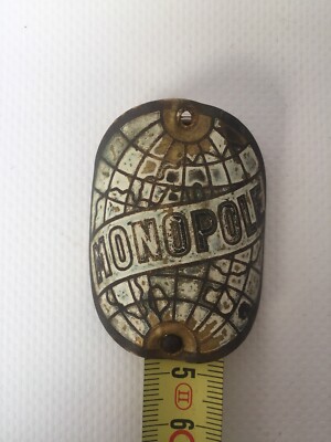 PLAQUE DE VELO Cycles ATLANTA - Old Bike Head Badge Vintage EUR 16,00