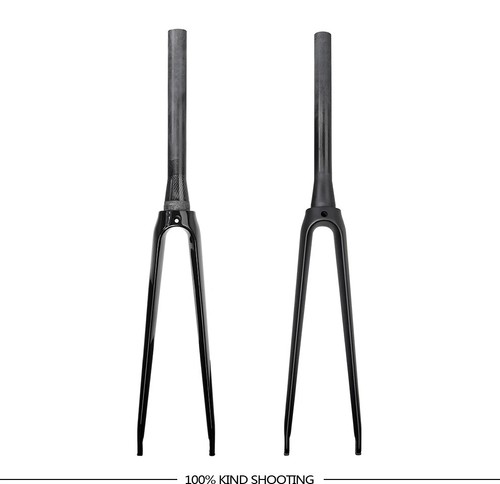 Full Carbon Road Bike Front Fork V Brake 700C QR 100x9mm 39.8mm Tapered Tube - Picture 19 of 40