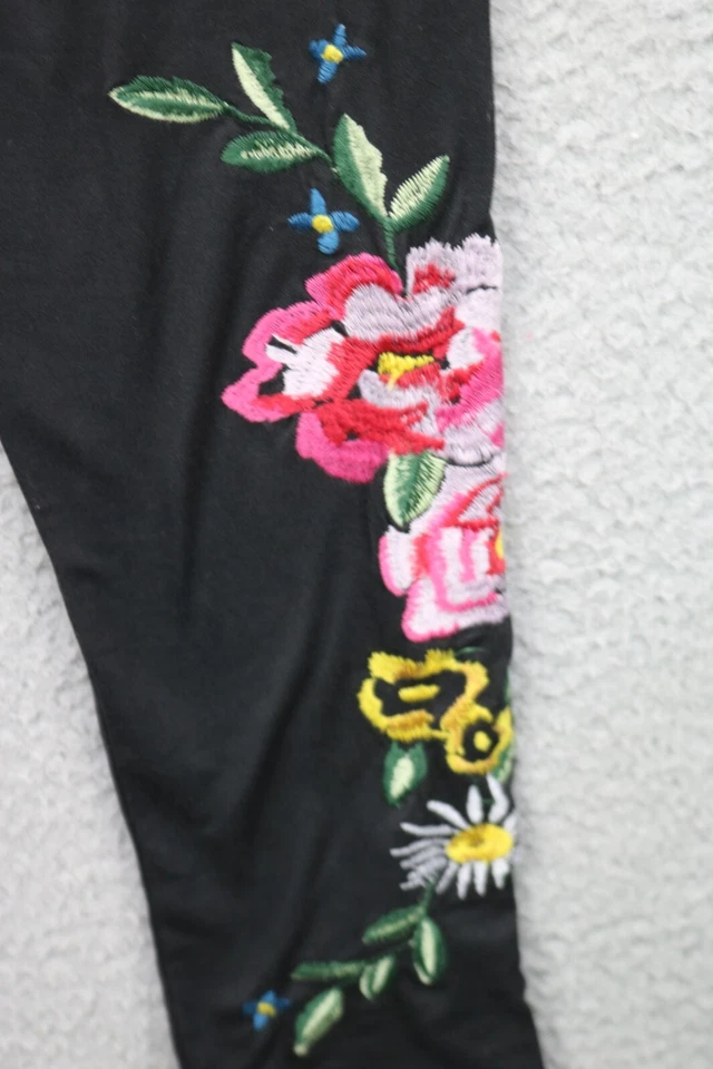 Leggings bordadas femininas Agnes & Dora - Tamanho pequeno/médio - Novas com etiquetas - Imagem 3 de 4