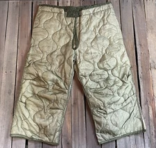 US Military OD Green M65 Field Cold Weather Pant Trouser Liner Medium Long NEW