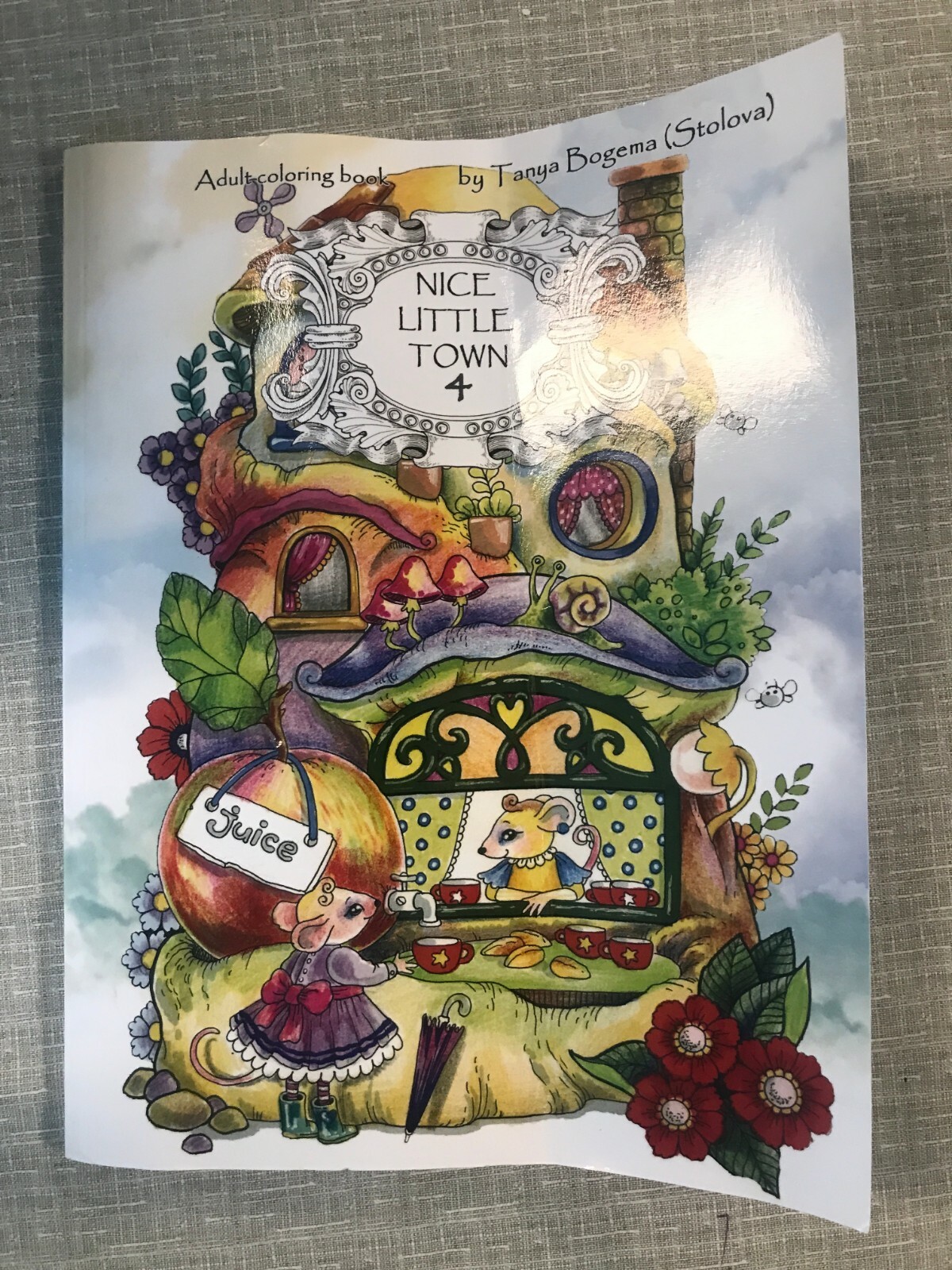 nice little town: adult colouring book