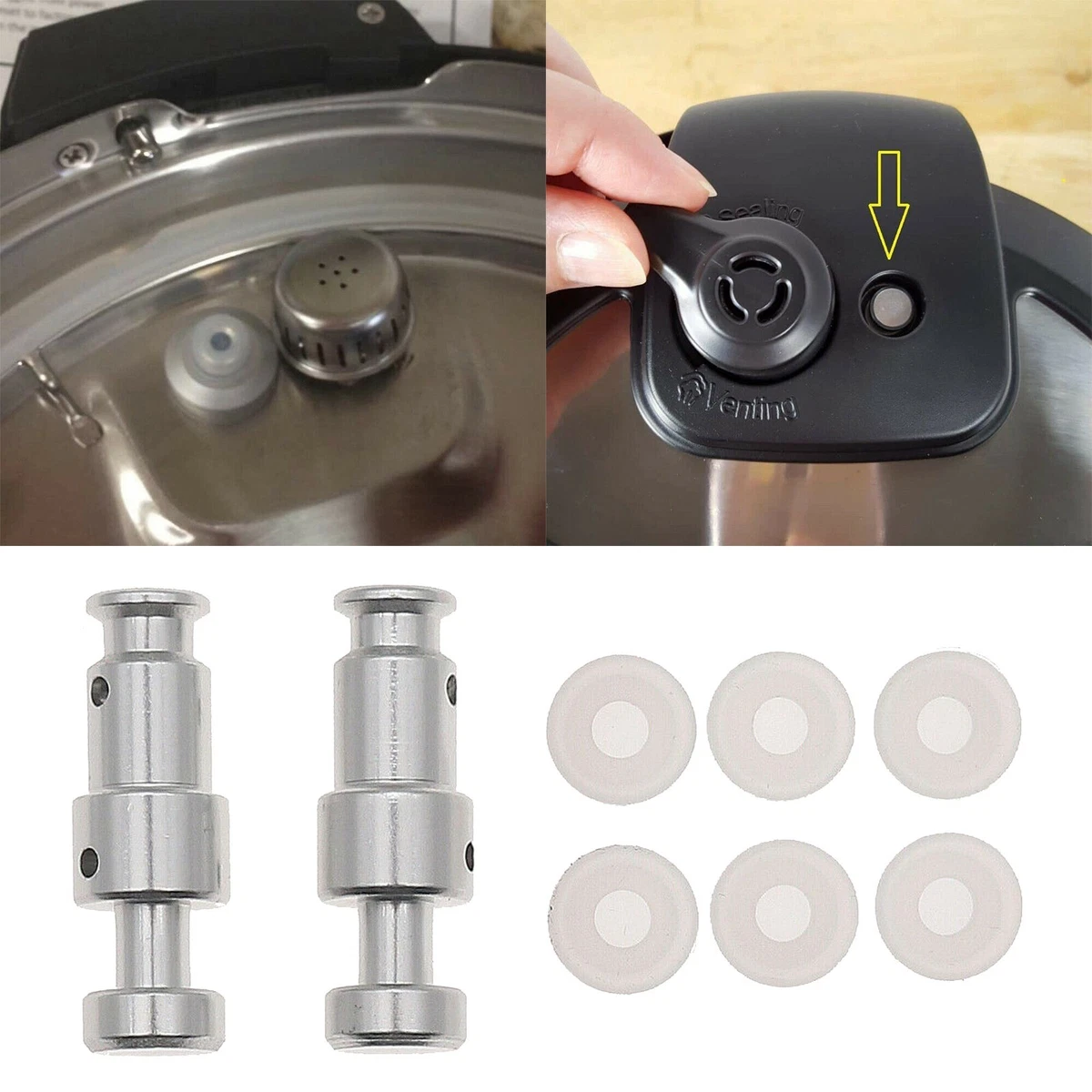 Steam Release Replacement Float Valve Set For Instant Pot Duo 3, 5