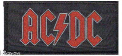 AC/DC - Black/Red Logo Patch 10CM X 5CM | eBay