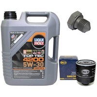 MotoröL Set 5W-30 5 Liter + ÖLfilter + Schraube FüR Audi A1 A3 VW Lupo 1.0 1.4