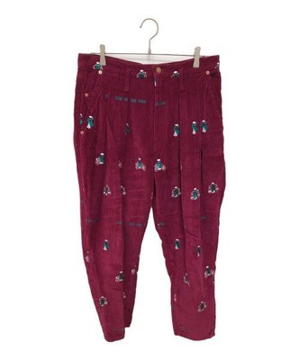 Doublet Vietnam Embroidery Wide Tapered Trousers Men