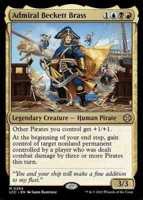 #ad Admiral Beckett Brass 264 NM Commander: The Lost Caverns of Ixalan MTG $1.99