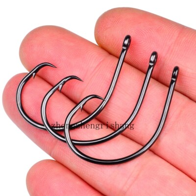 Big Game sea Fishing Hook Stainless Steel Hook Tuna Circle Hook 1#-7/0# |  eBay