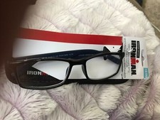 Foster Grant IRONMAN Mens IM2002 Reading Glasses Blue W/ Case 1.25 NEW 1 pair