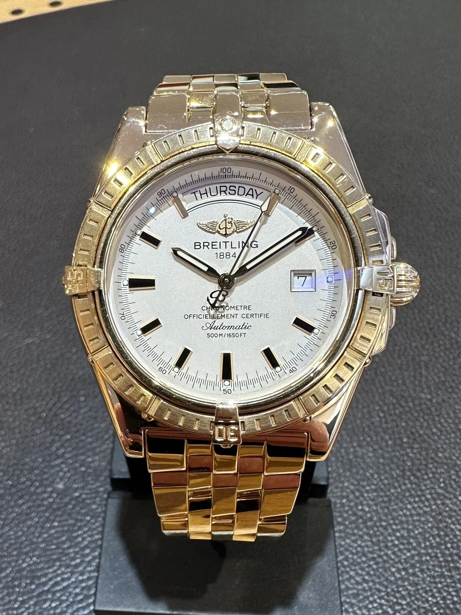 Breitling Headwind 18ct Gold Gentleman s Automatic Bracelet Watch