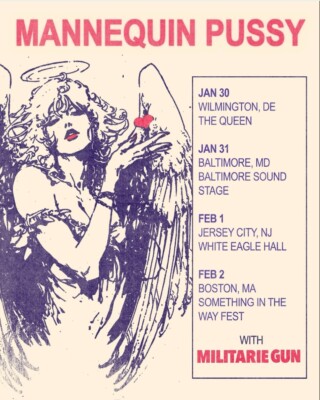 Poster Mannequin Pussy on Jan&Feb 2025 Tour Poster, gift for fans