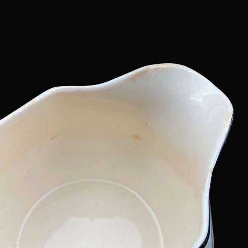 Vtg 1934 Homer Laughlin Yellowstone Medieval Rose Octagonal Creamer Black Trim - Picture 15 of 16