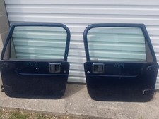 97 - 06 Jeep Wrangler Tj Lj White Full Steel Blue Door Lh Driver Right Doors Oem 97 - 06 Jeep Wrangler Tj Lj White Full Steel Blue Door Lh Driver Right Doors Oem