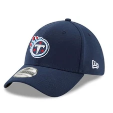 Authentic New Era 39THIRTY Fitted Stretch Cap- Tennnessee Titans - Navy Blue