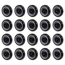 20pcs 5" Commercial Shopping Cart Wheels Kit w/ Axles Bolts Replacement Casters