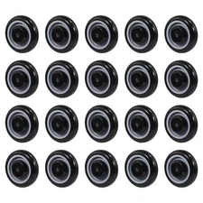 20pcs 5" Commercial Shopping Cart Wheels Kit w/ Axles Bolts Replacement Casters