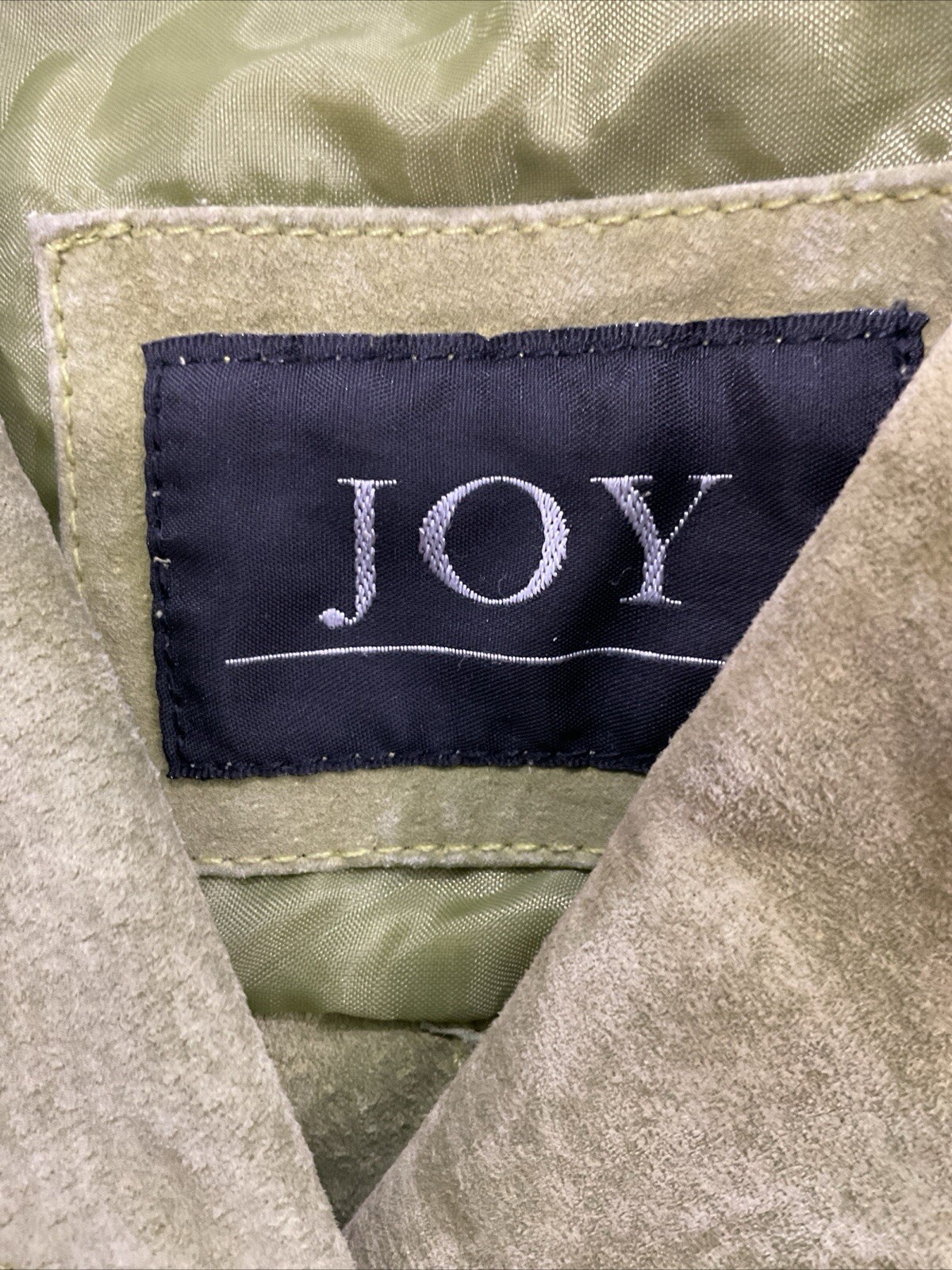 Joy Womens  Solid Green Colored Button Up leather… - image 6