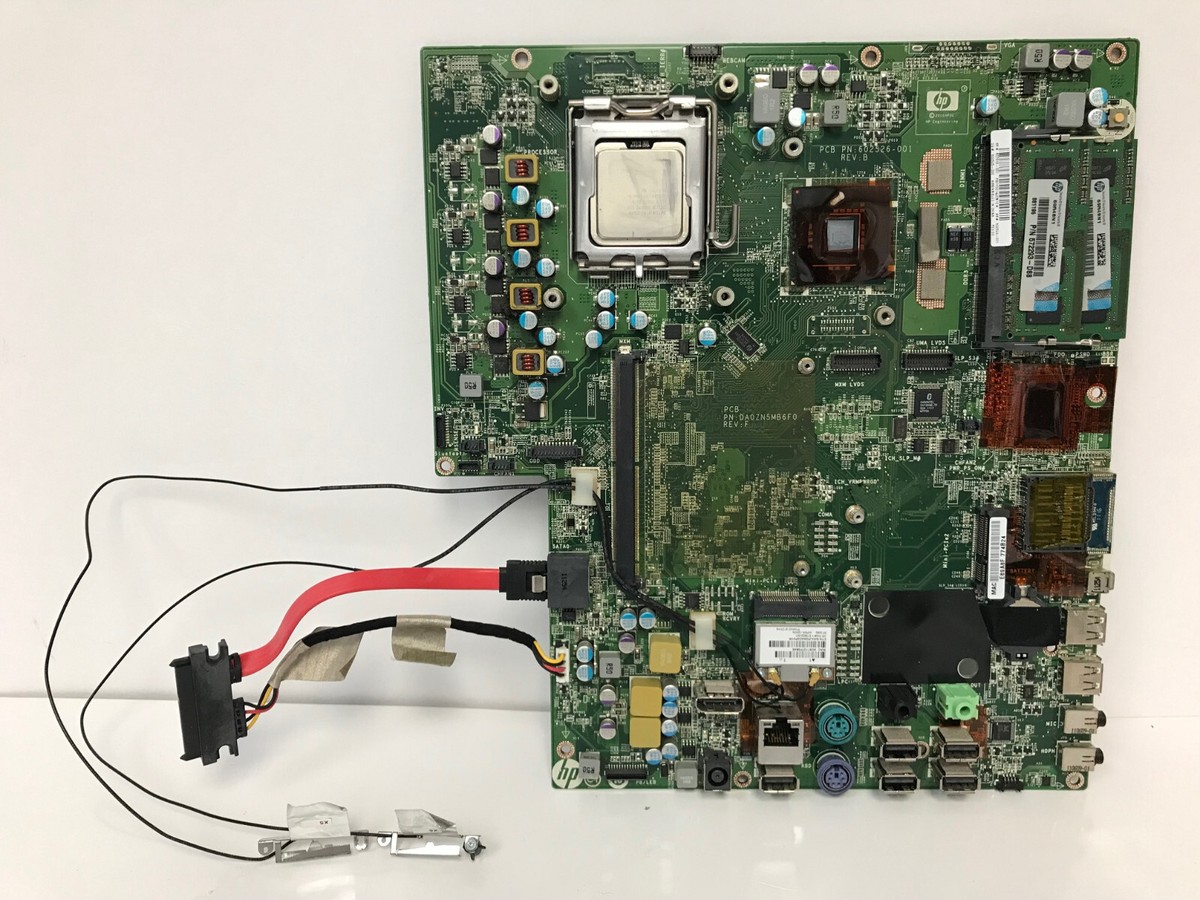 HP COMPAQ 6000 PRO AIO BUSINESS PC 607818-001 MOTHERBOARD WITH CPU RAM  EXTRAS - Main Image