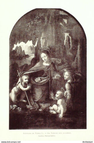 Œuvre De Vinci Léonard La Vierge Aux Rochers - Afbeelding 1 van 1