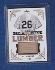 2021 Leaf Lumber Bronze /25 Game Used Bat # GUL-30 Ellis Burks