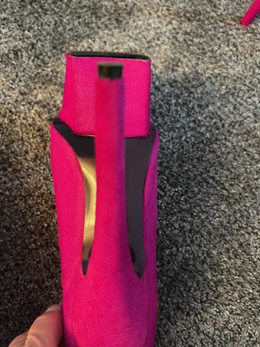 London Trash Lt. Wynne Pink Platform Fur Pumps, Women's 6,5. - Picture 11 of 13
