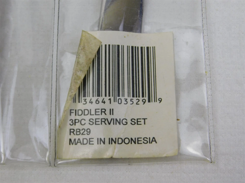 Vintage Reed & Barton FIDDLER II Stainless Serving Utensils Fork Spoons - Image 2 of 4