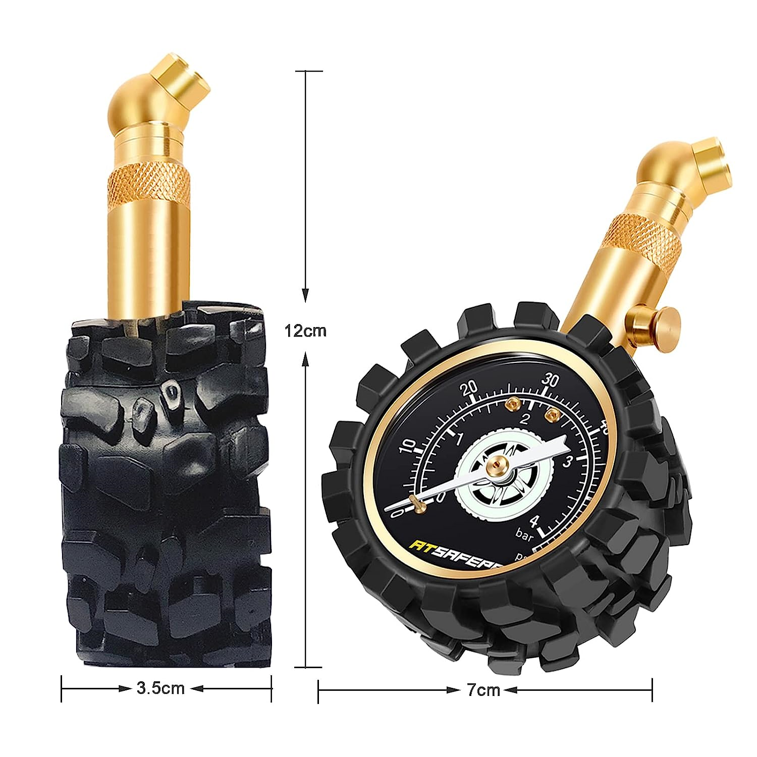 ATsafepro Tyre Pressure Gauge UK, Accurate Car Tyre pressure Checker 60