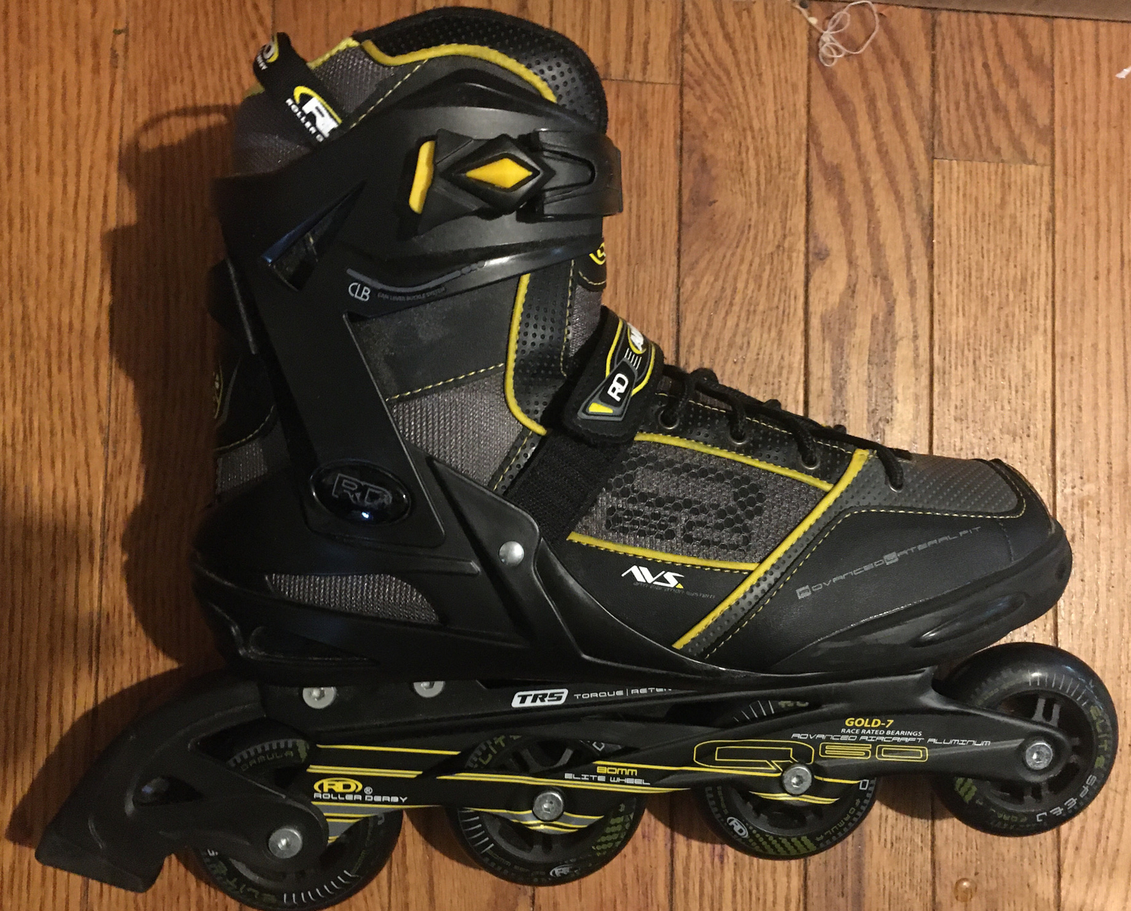 Roller Derby Elite Speed RACE Q60 Men's AERIO Inline Skates 11 Gold7